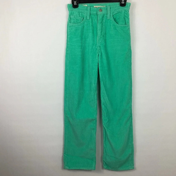 Levi's Corduroy Ribcage Straight Ankle Pants Size 24 - Picture 1 of 11